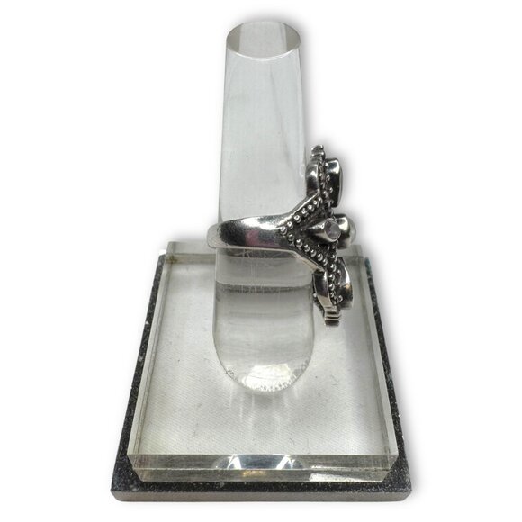 SLG Silvogue Sterling Silver Moonstone Labradorite Ring Size 7.5 - Picture 6 of 15